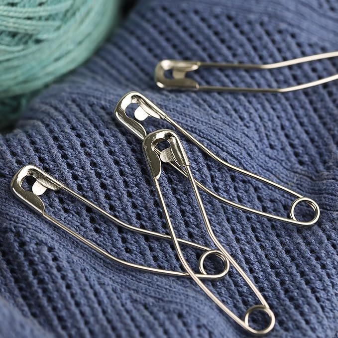 Quilt Safety Pin Curve 28mm 32mm 38mm 54mm Assorted Sizes Sewing Supply Large - Image 2