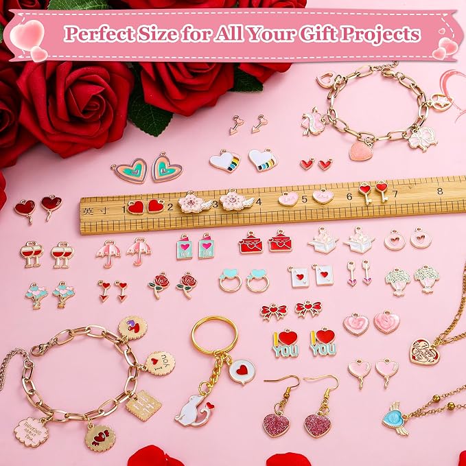 Modacraft 120 Pcs / 60 Pairs Valentine's Day Charms - Image 4