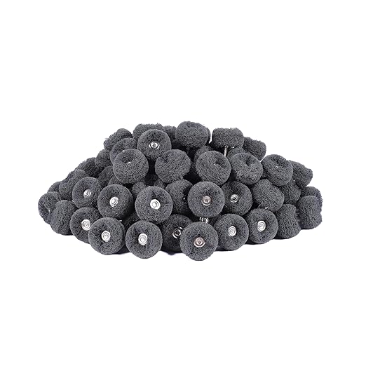 100Pcs Upgrades Abrasive Buffing Wheels,Wheels Burr for Rotary Tools-1/8(3mm) Shank,Rust Removal