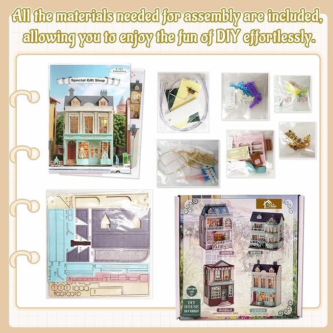 Flever Dollhouse Miniature DIY House Kit Creative Room - Image 5