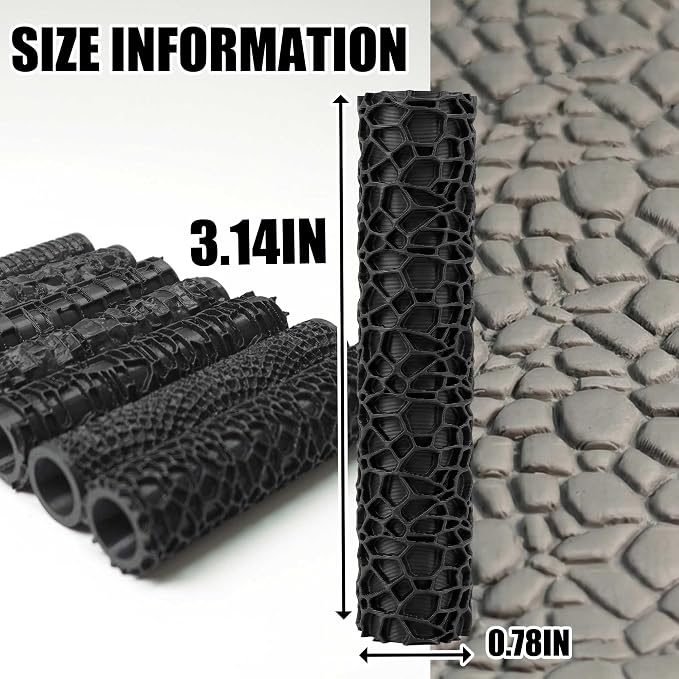 Texture Roller Set – 7-Pattern 3D-Printed Miniature Terrain Rollers - Image 4