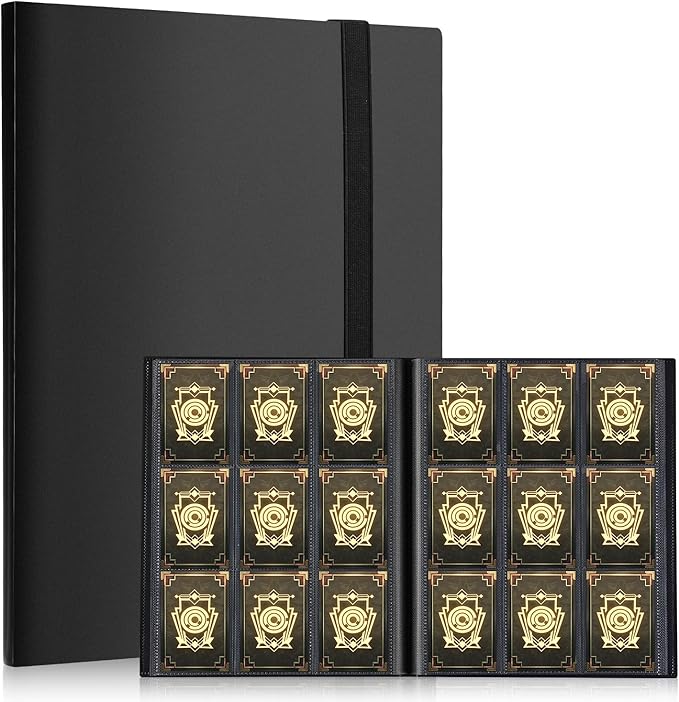 Card Binder, EDUDIIU 9 Pockets Premium Trading Card Binders, Cards Collection by Unknown