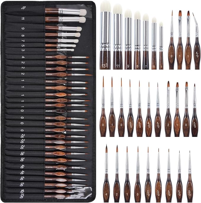 Nicpro Miniature Paint Brushes Dry Brush by Nicpro