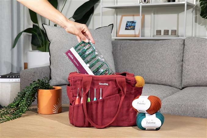 Soolla Studio Bag: Art Supply Storage Organizer & Pottery Tool Bag, Washable - Image 2