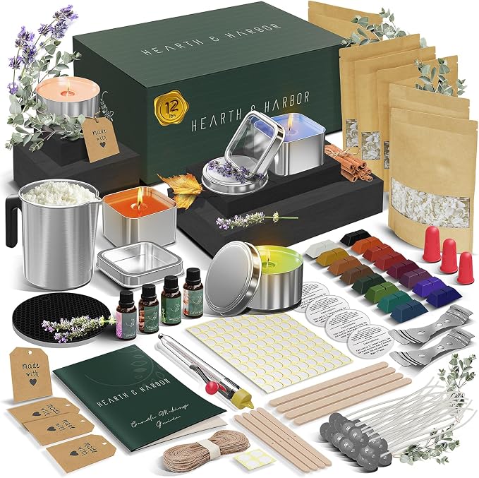 Hearth & Harbor Organic Soy Candle Making Kit by HearthHarbor