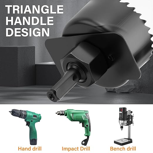 Hole Saw Set with 3/4" to 5"(19mm-127mm) 19PCS Hole Saw Kit for Soft Wood, Plastic, PVC Board, Including Saw Blades, Mandrels, Installation Plate, Drill Bits, Hex Key with Storage Case