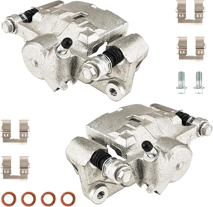 Torchbeam 2PCS Rear Driver and Passenger Side Brake Caliper For Subaru for 2009-2013 Forester, 2015-2021 WRX, 2008-2011 Impreza 2.5L, 2008-2014 Impreza 2.5TL, Disc Brake Caliper # 19B3425+19B3424