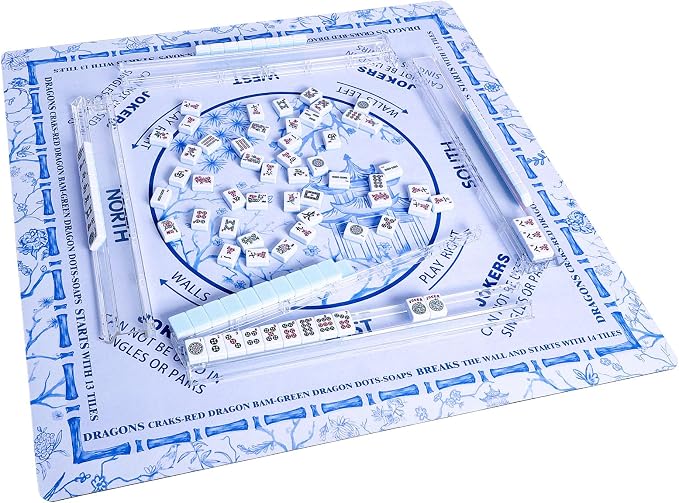 TIASUSAN Light Blue Mahjong Learning Mat - Image 3