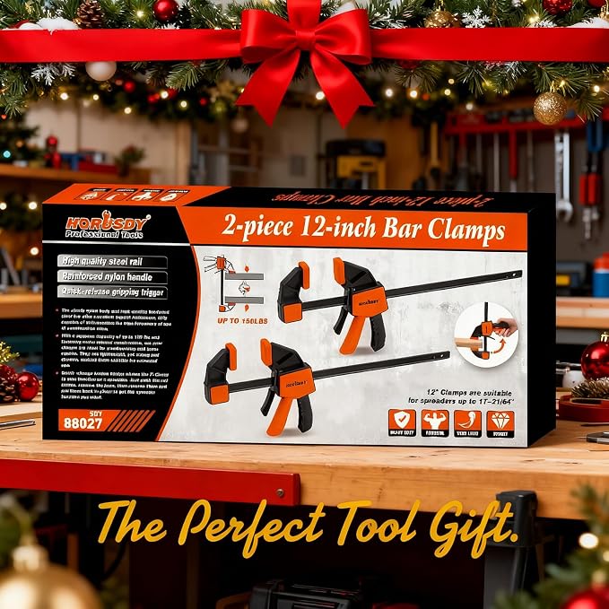 HORUSDY 12'' Bar Clamps for Woodworking, - Image 9