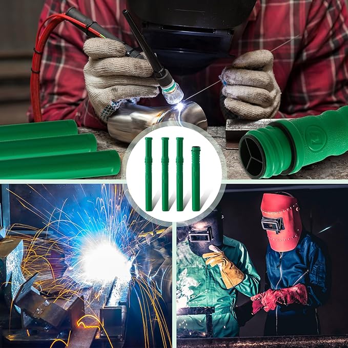 Tandefio 8 Pcs Welding Rod Storage Tube 40 Inch Tig Rod Storage Canisters Welding Electrode Holder Airproof Waterproof Container(Green)