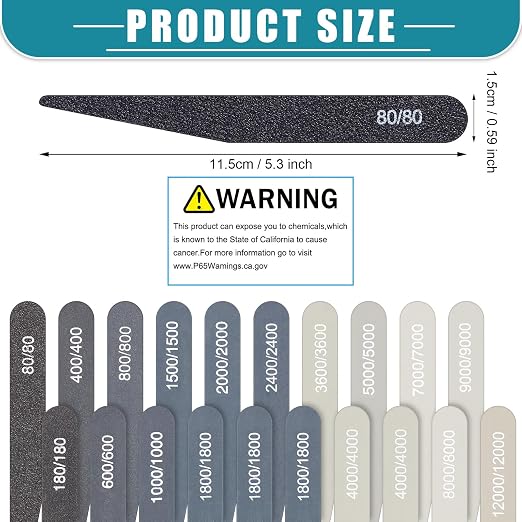 Honoson 20 Pcs Sanding Sticks for Plastic Models 3D Print Polishing Sticks - Image 2