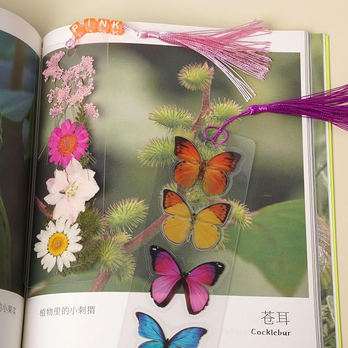 380Pcs Pressed Flower Bookmark Kit - Image 3