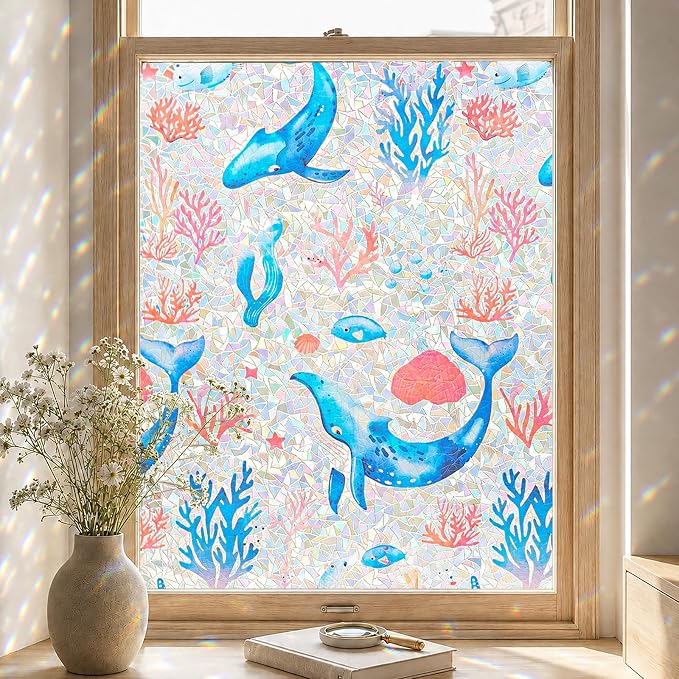 ADD.HERES Window Privacy Film, Stained Glass Decorative Static Cling, Removable - Image 8