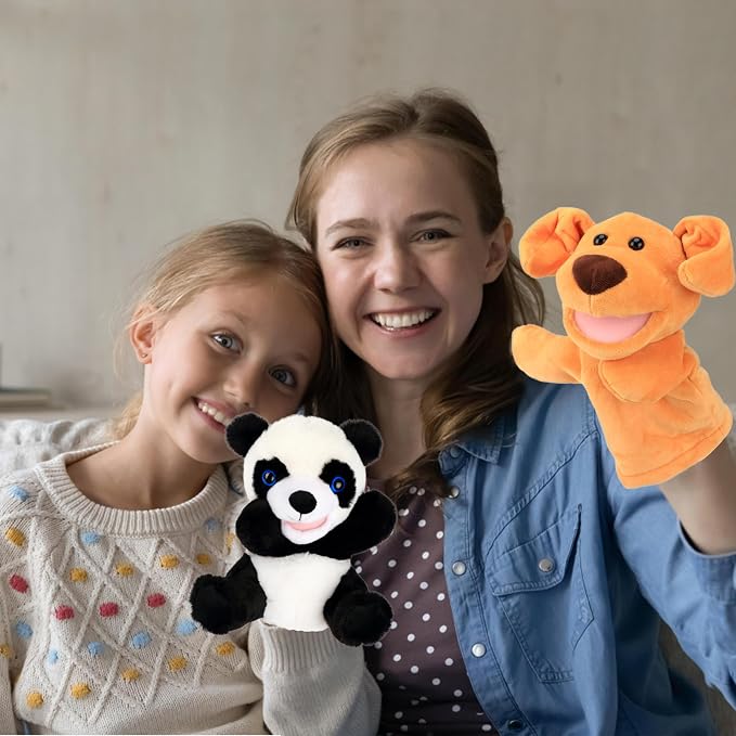 Easfan Panda Hand Puppet Plush Animal Toy - Image 6