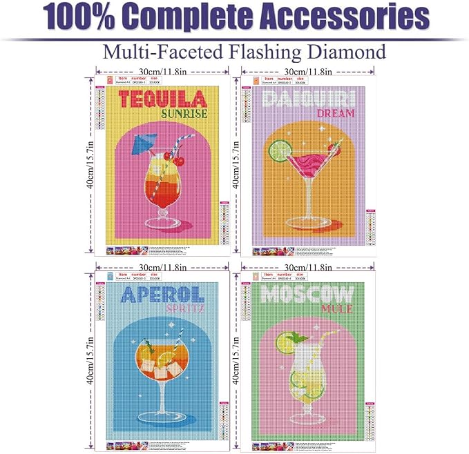 EIBEILI 4 Pack Diamond Painting Kits - Image 5