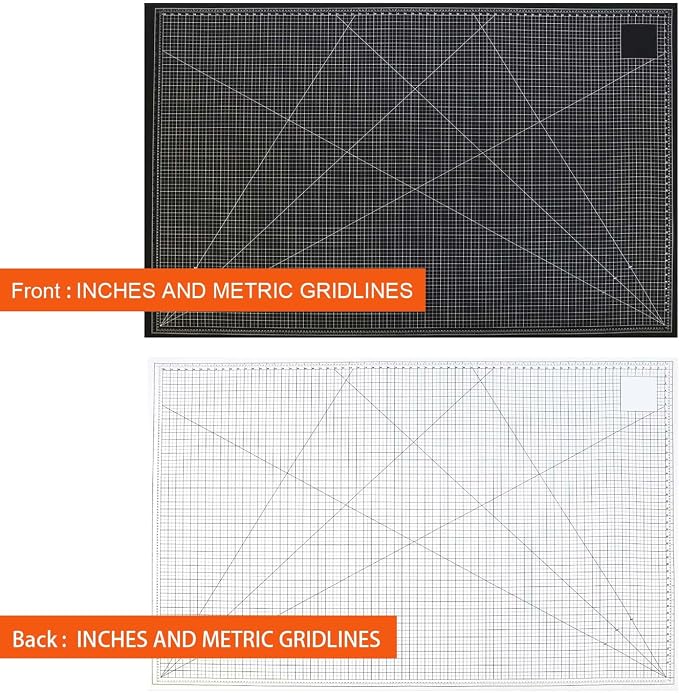 Extra Large 47'x71' Self Healing Cutting Mat，Non-Slip Worktable Mat，Black and - Image 2