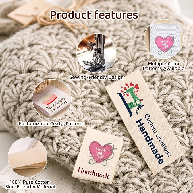 Personalized 100% Cotton Labels Tags - Image 4