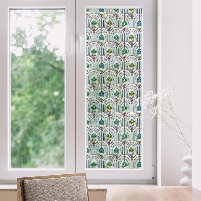 3D Vintage Stained Glass Window Film - Image 3