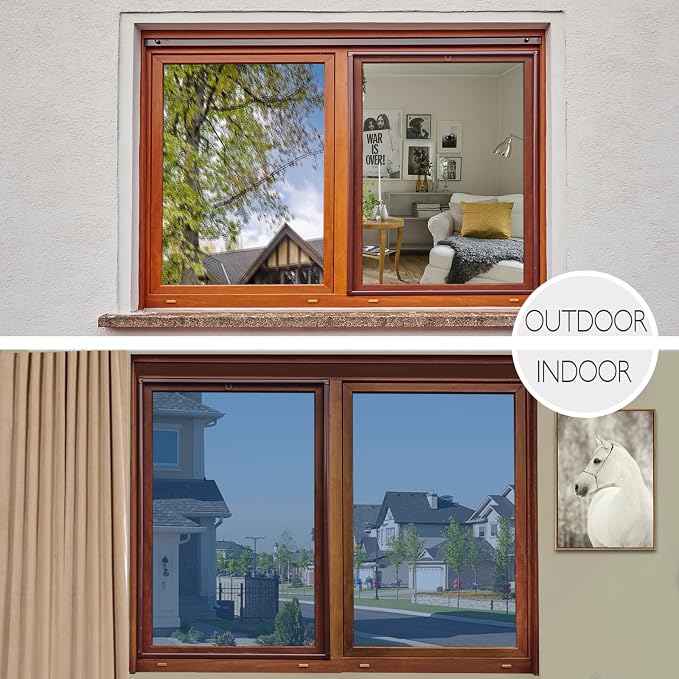 HIDBEA Window Film Daytime Privacy, Heat Control Sun Blocking Anti UV One Way - Image 7