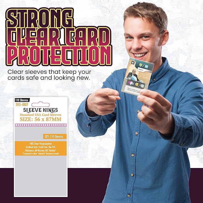 Sleeve Kings Standard USA Card Sleeves 56 X 87 mm - Image 2