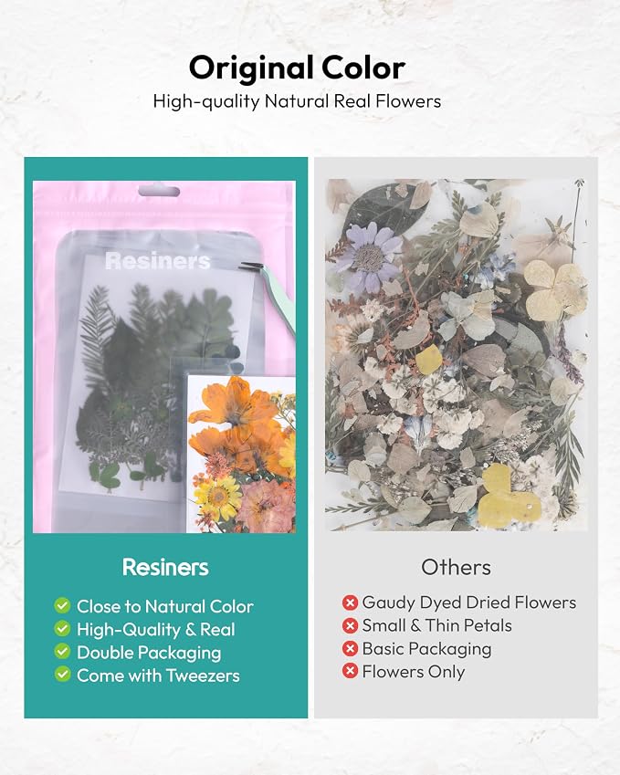 Dried Flowers, Resiners 100Pcs Pressed Flowers - Image 3