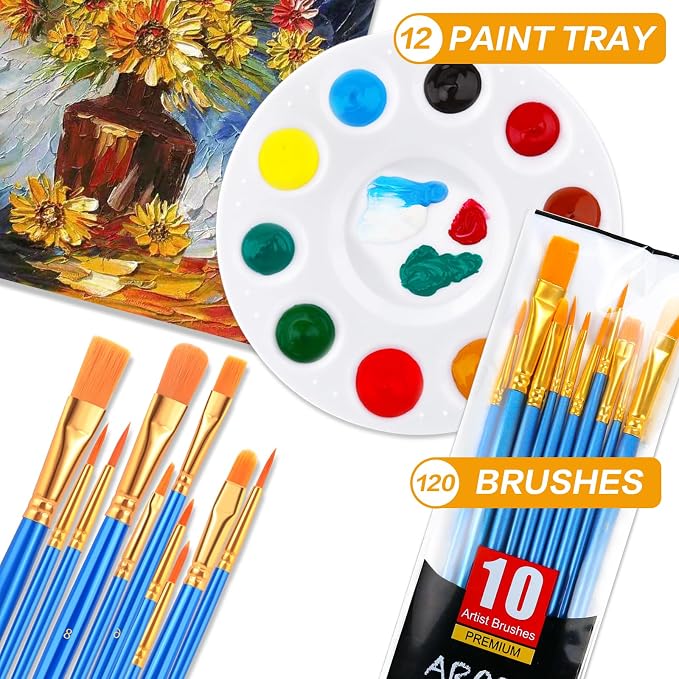 Painting Brush Palette Set, - Image 2