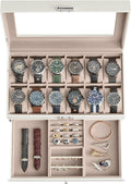 SONGMICS Watch Box, 12-Slot Watch Case Organizer by Unknown