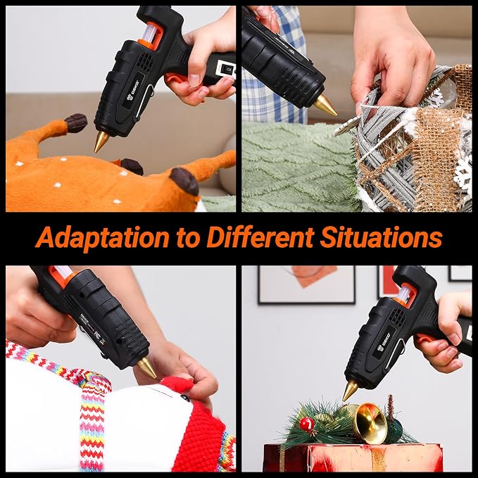 Hot Glue Gun Full Size: DEKOPRO 60/100Watt Dual Temp Hot Glue Gun Kit - Image 6
