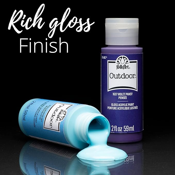 FolkArt Outdoor Gloss Acrylic Craft Paint Set Designed - Image 5