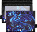 Custom Dragon Blue Black Pencil Pouch by BOENLE-WELCOMEYOURCOMING