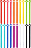 Self-Gripping Cable Ties by Wrap-It Storage, 12 Inch Straps – Reusable Hook and by Wrap-ItStorage
