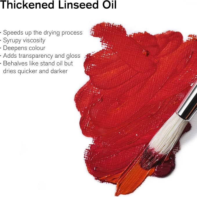 Winsor & Newton Sansodor Thickened Linseed Oil, 75ml Bottle - Image 2