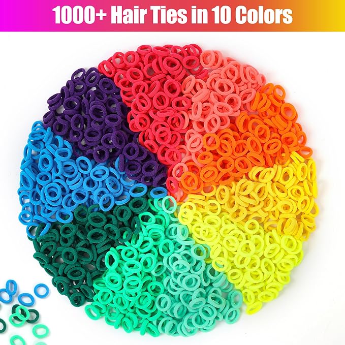 IQBOX 1000 Pcs Cloth Loom Bands Refill - Image 2