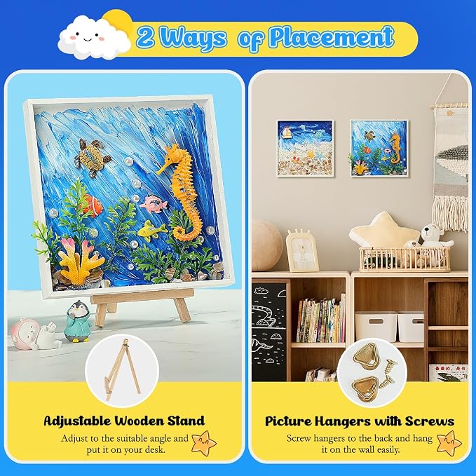 DIY Ocean Painting Kit, DIY Mosaic Arts and Craft Kits - Image 4