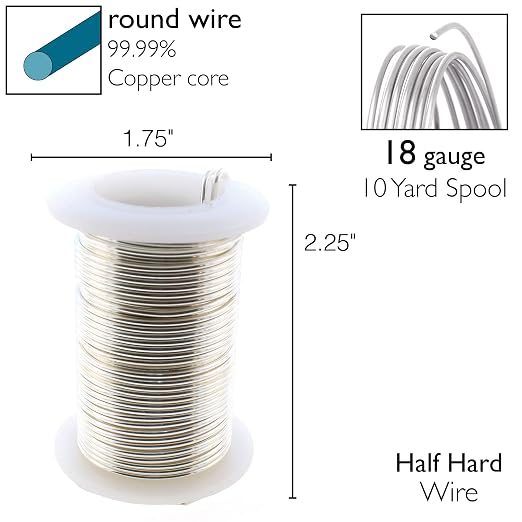 The Beadsmith Wire Elements 18-Gauge Lacquered Tarnish-Resistant Copper Wire - Image 4