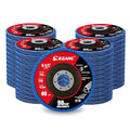 EZARC High Density Flap Discs 40 Grit, 4 1/2 x 7/8-Inch Flap Sanding Disc, Type 29 Zirconia Grinding Wheel 50 PCS for Stainless Steel, Sheet Metal