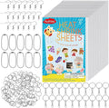 Auihiay 170PCS Shrink Art Kit for DIY Keychain Making, Shrink Dink Paper Kit by Auihiay