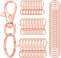 100PCS Swivel Snap Hooks with Key Rings, Premium Metal Swivel Lobster Claw by Sucrown