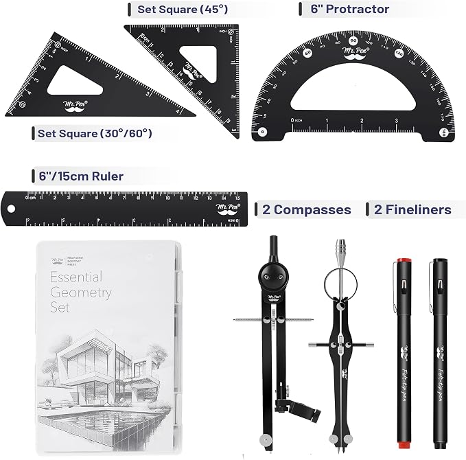 Mr. Pen- Professional Geometry Set, Drafting Tools - Image 3