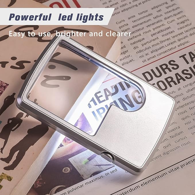 2 Pieces 3X 6X Pocket Magnifying Glass - Image 3