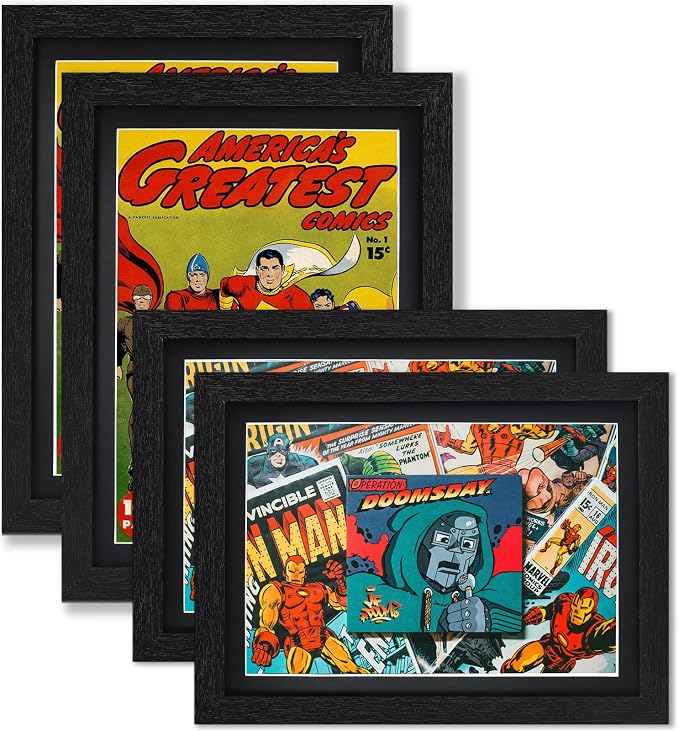 JupDec Comic Book Frame, Premium Wood Display Case by JupDec