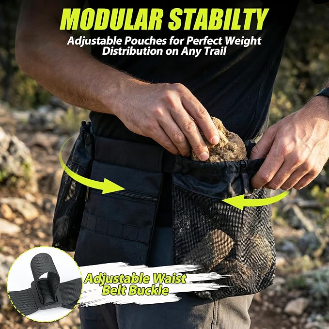 Rock Collecting Waist Bag, Foraging Bag - Image 3