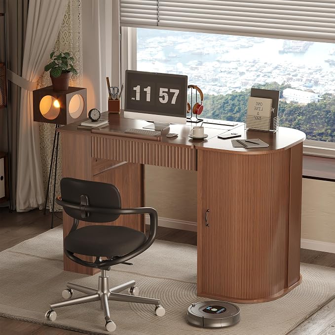 Drafting Table with Storage Cabinet & Drawers, Adjustable Drawing Table with - Image 8