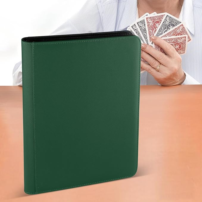 12 Pocket Ringless Side Loading Trading Card Binder, 720 Cards PU Fixed Page - Image 7