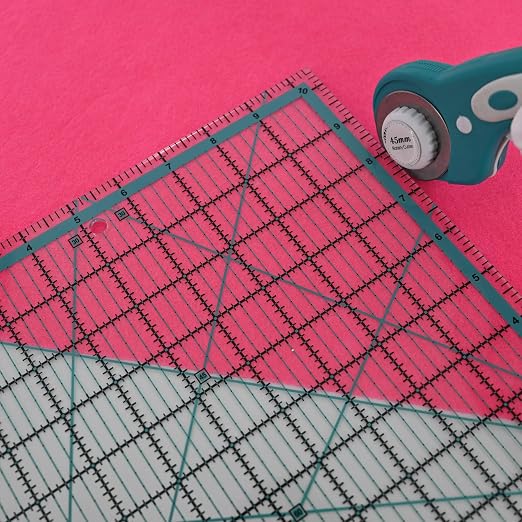 Quilting Rulers, Sewing Ruler, 4 Piece Acrylic Square Quilting Templates - Image 5