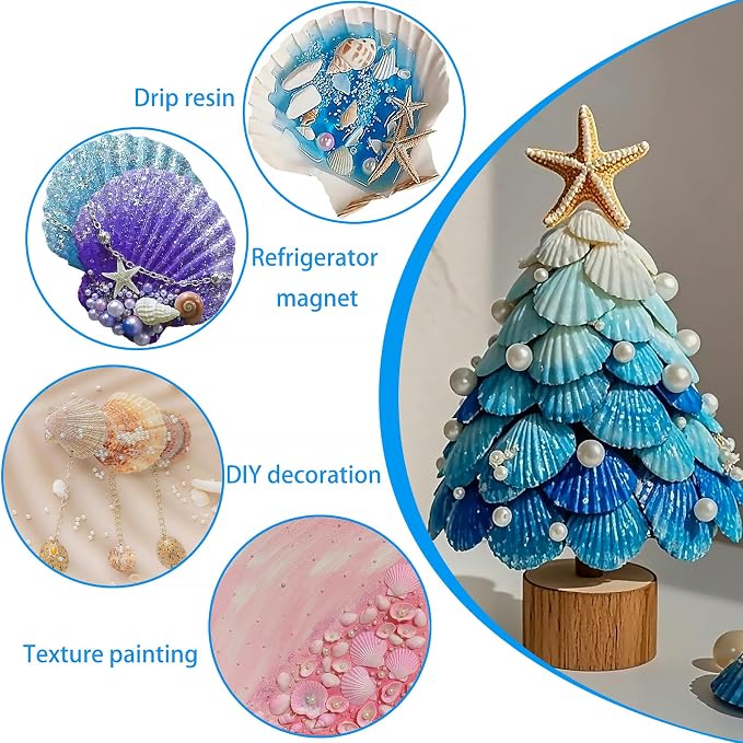 Lanwexy 25PCS Sea Shells Scallop Shells Natural White Sea Shells - Image 4