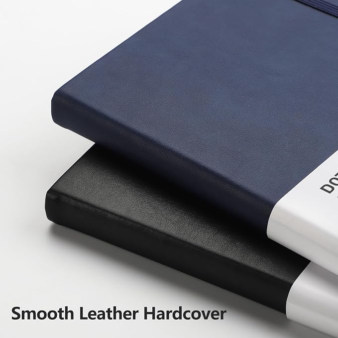 RETTACY Dotted Journal Notebook, 192 Pages, A5 Medium Size | Leather Hardcover - Image 4