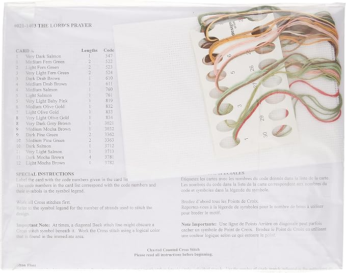 Janlynn Counted Cross Stitch Kit, The Lord's Prayer, By the yard - Image 2