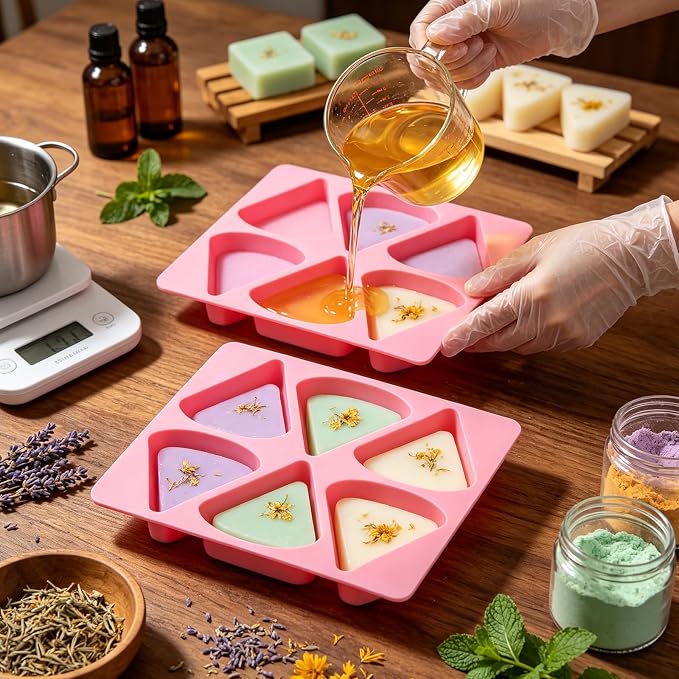 Silicone Scone Pan 6-Cavity Triangle Baking Mold | Non-Stick Release, Mini - Image 8