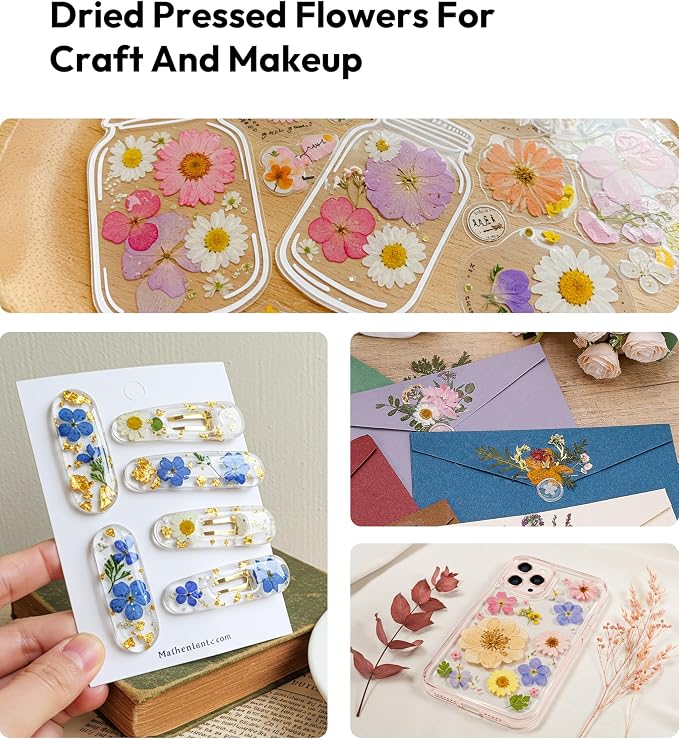 Dried Flowers, Resiners 100Pcs Pressed Flowers - Image 8